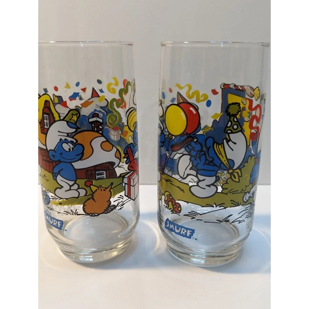 Smurf glasses vintage‎